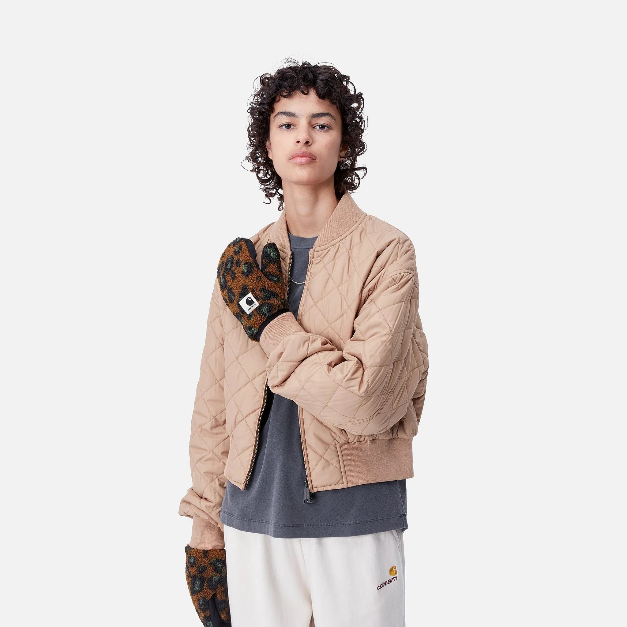 Orla Mitten Camo Leo Jacquard, Tamarind / Black