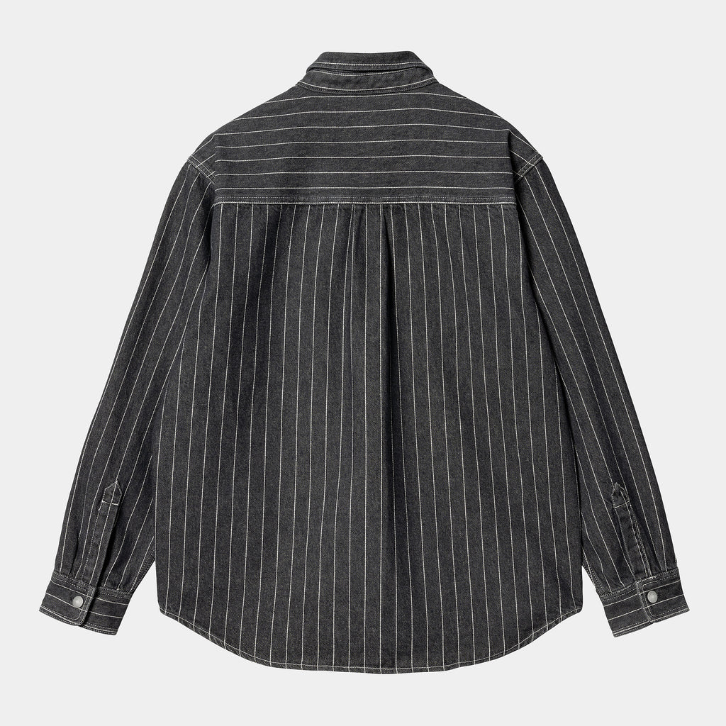 Orlean Shirt Jac Orlean Stripe, Black / White