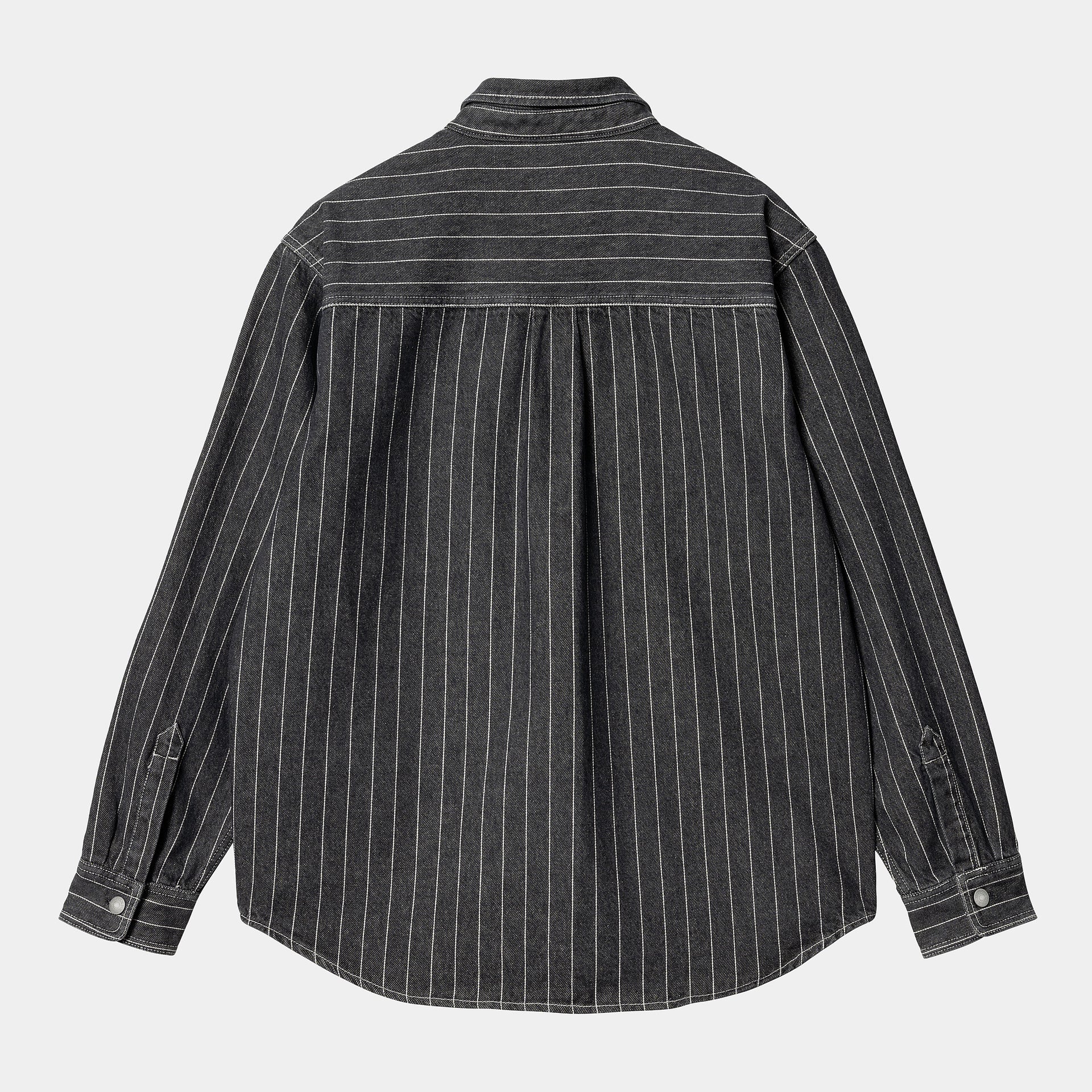 Orlean Shirt Jac Orlean Stripe, Black / White