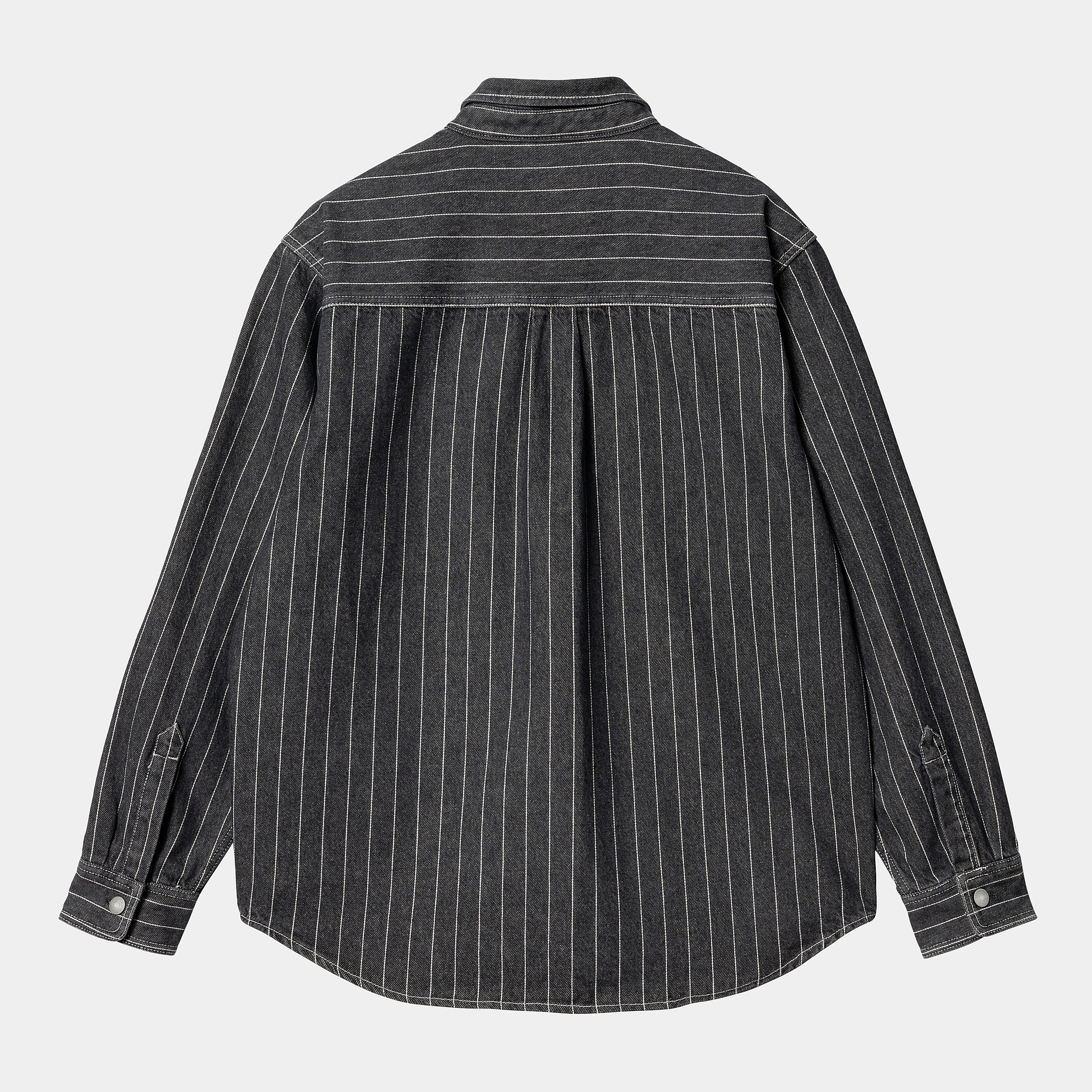 Orlean Shirt Jac Orlean Stripe, Black / White