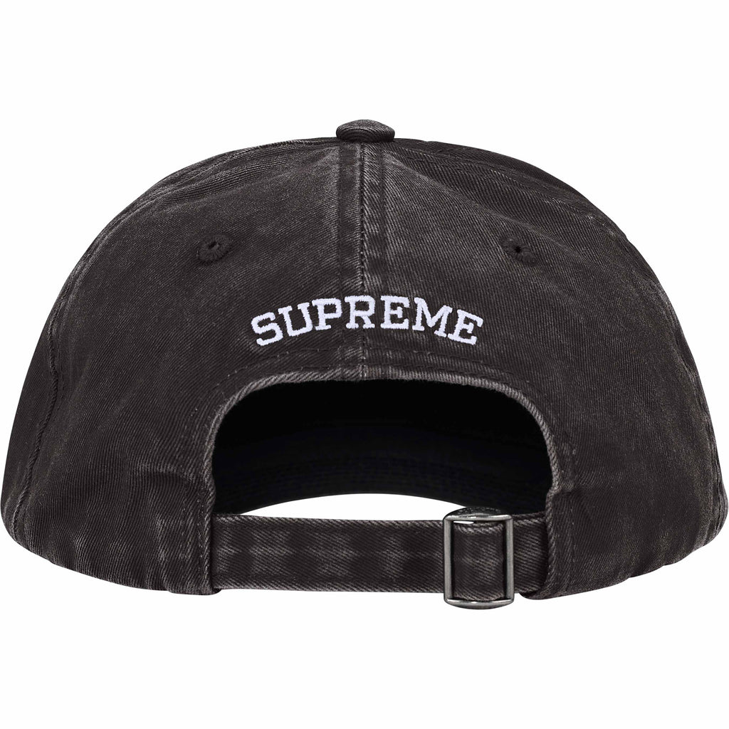 PIGMENT COATED S LOGO 6-PANEL BLACK