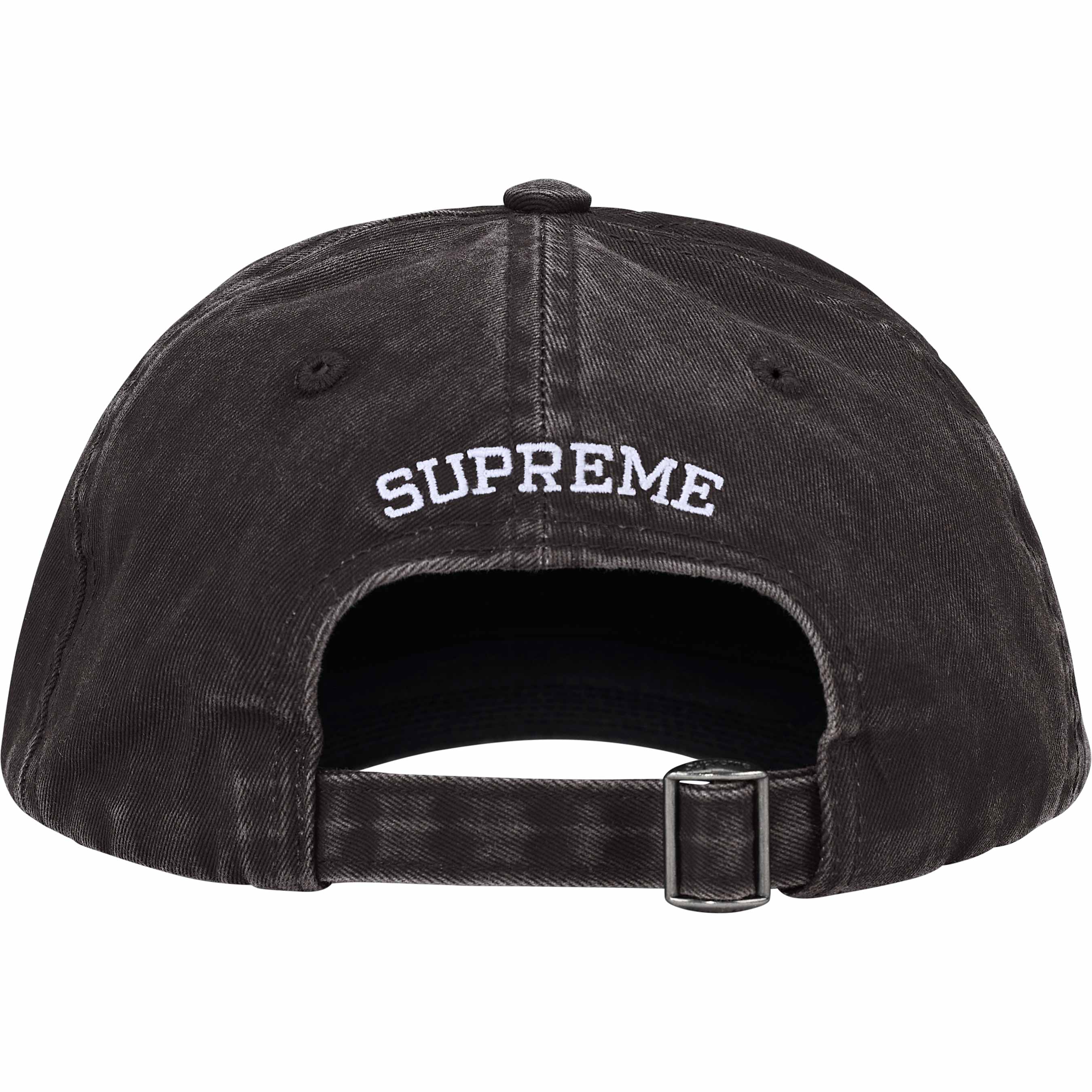 PIGMENT COATED S LOGO 6-PANEL BLACK