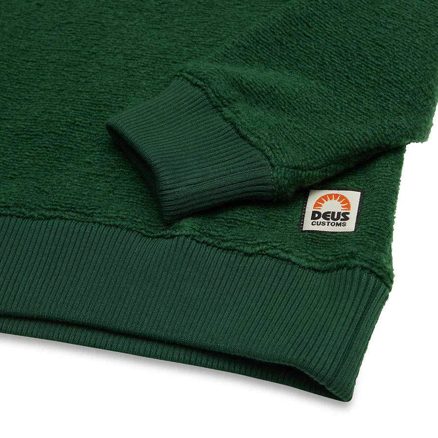 Reo Textured Fleece Forest Green
