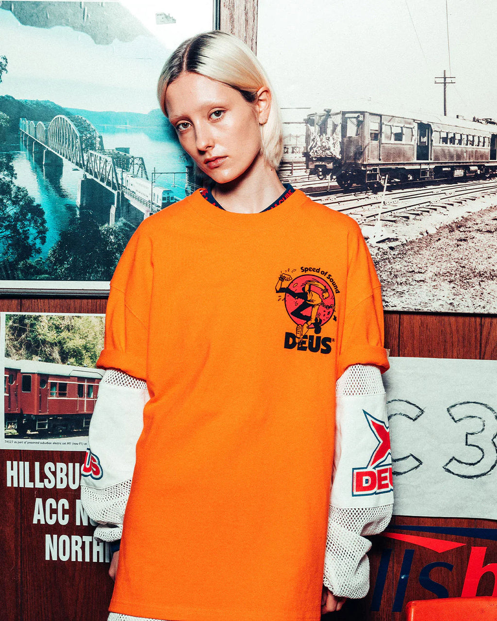 Roughneck Tee Persimmon Orange