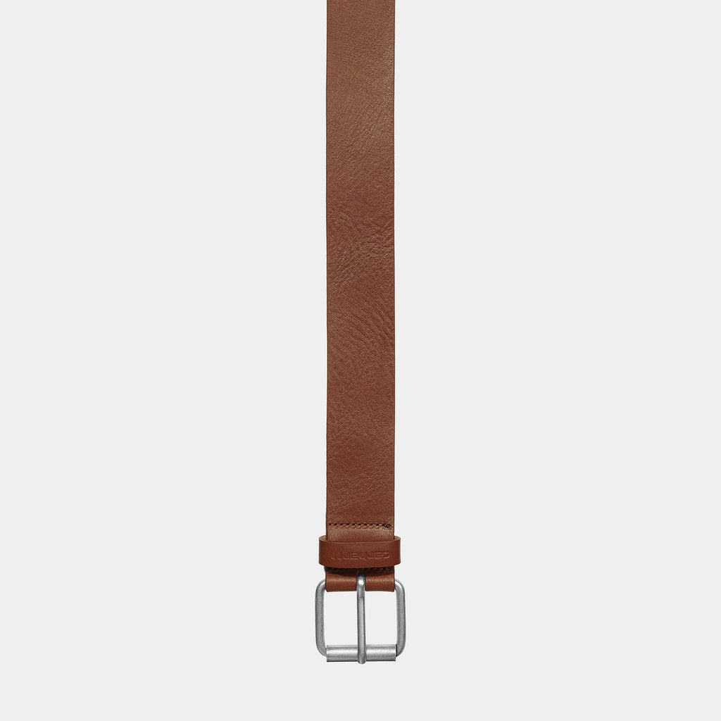 Ryan Belt Cognac Silver