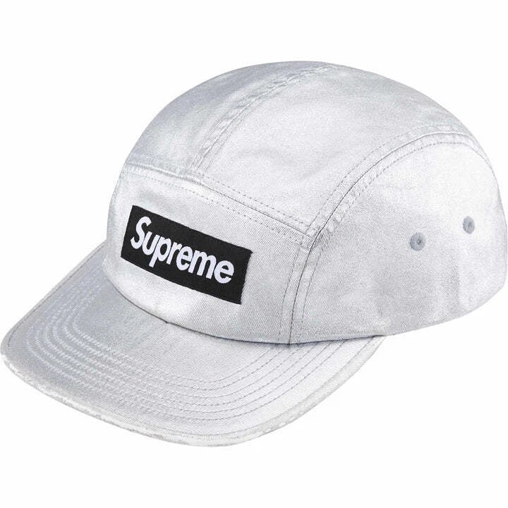 WASHED CHINO TWILL CAMP CAP SILVER