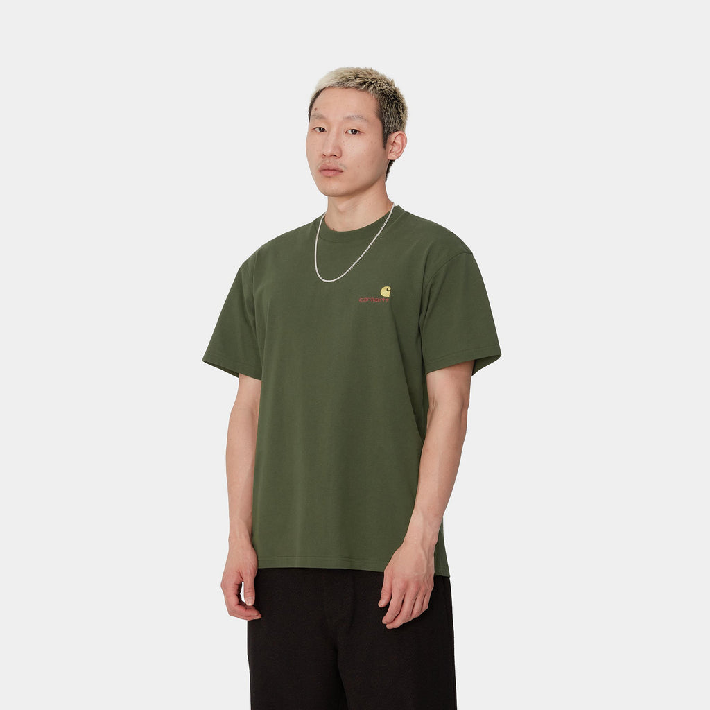 S/S American Script T-Shirt Tarragon