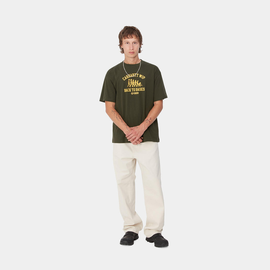 S/S Basics T-Shirt Office Green / Winter Spice