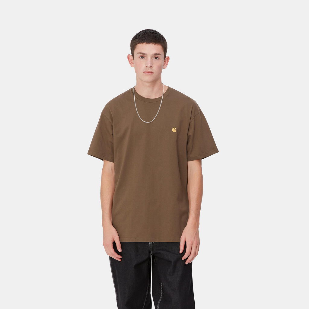 S/S Chase T-Shirt Chocolate / Gold
