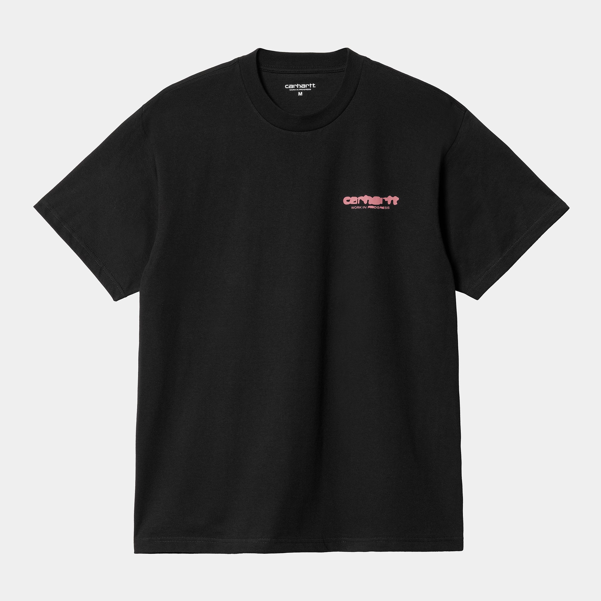 S/S Ink Bleed T-Shirt Black Pink