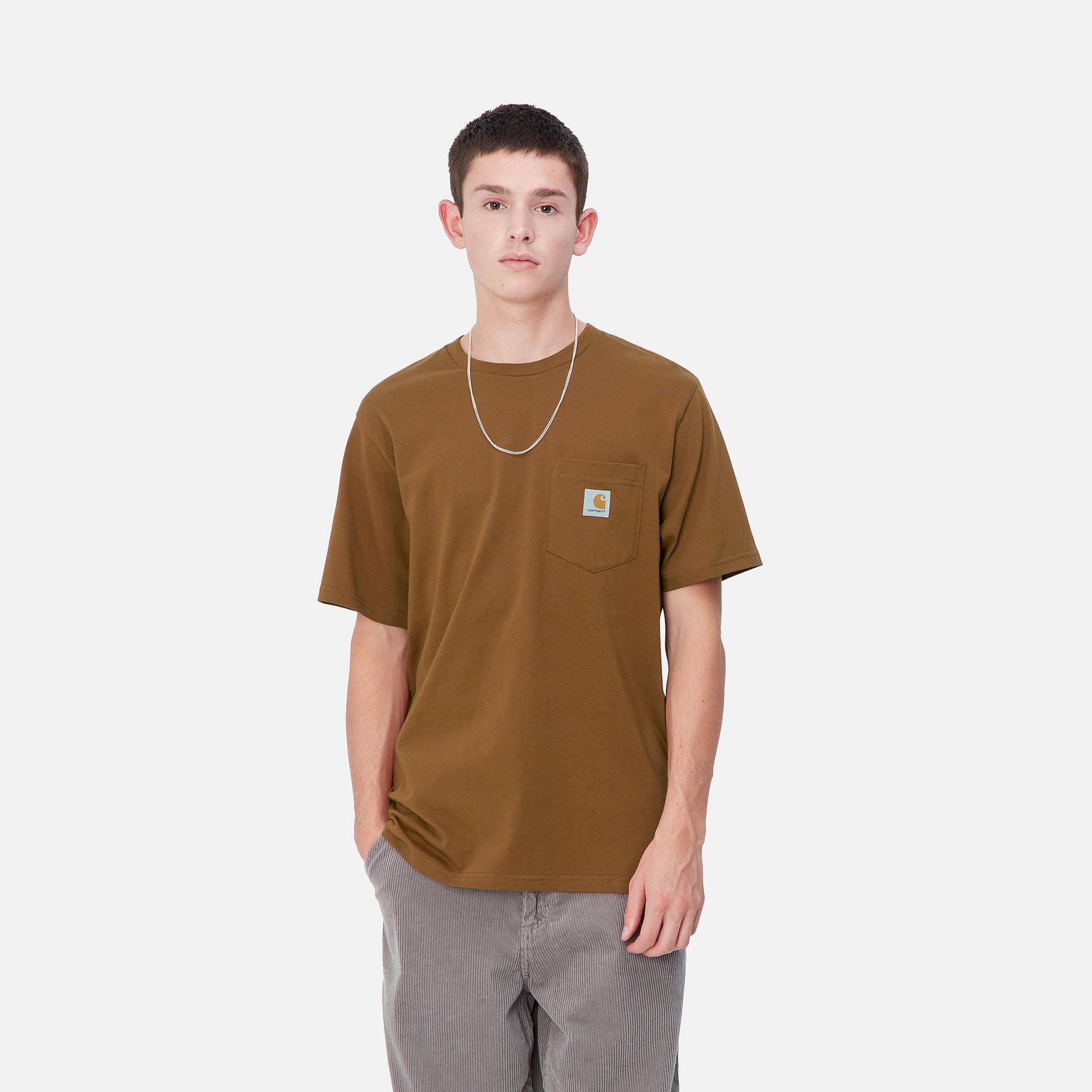 S/S Pocket T-Shirt Deep H Brown