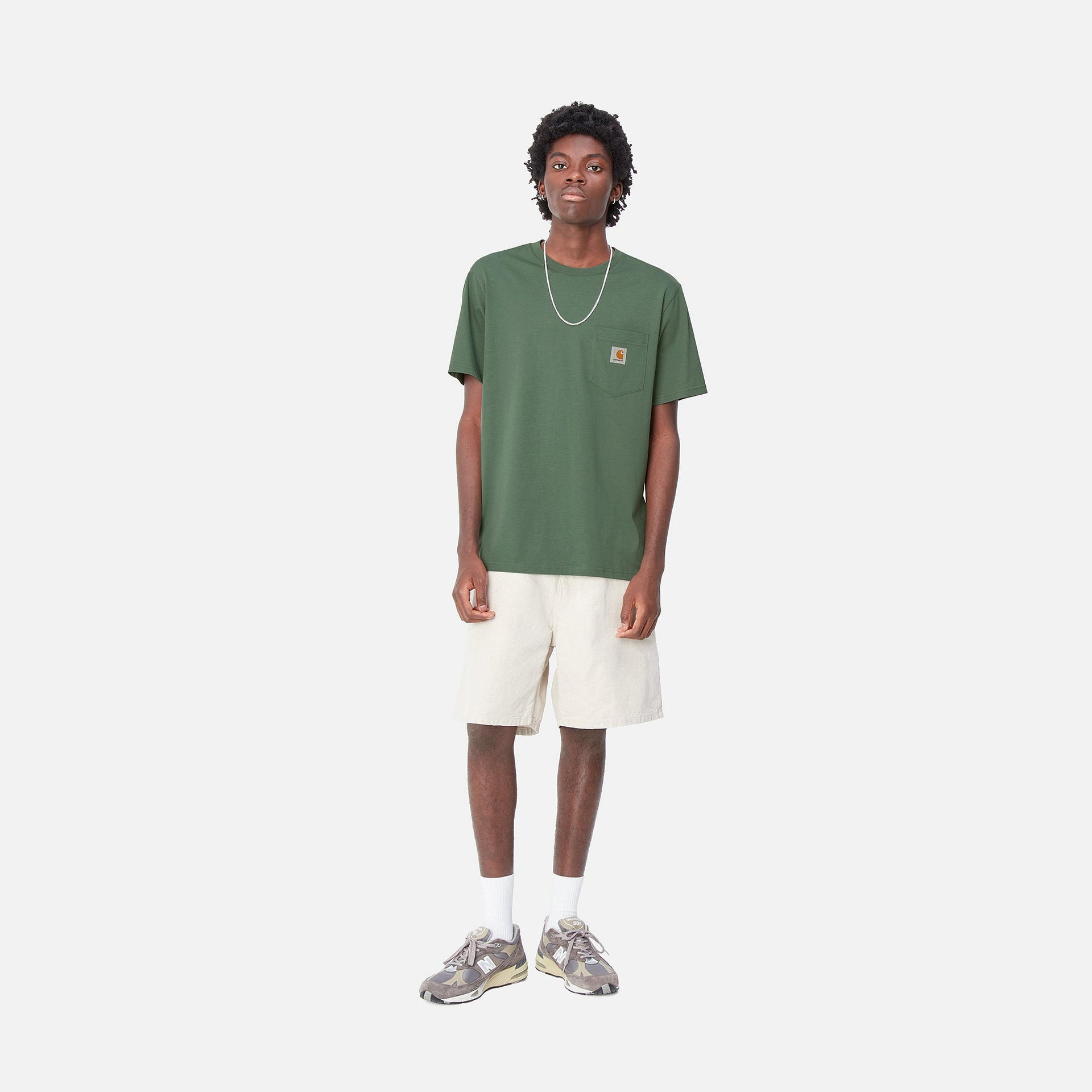 S/S Pocket T-Shirt Duck Green