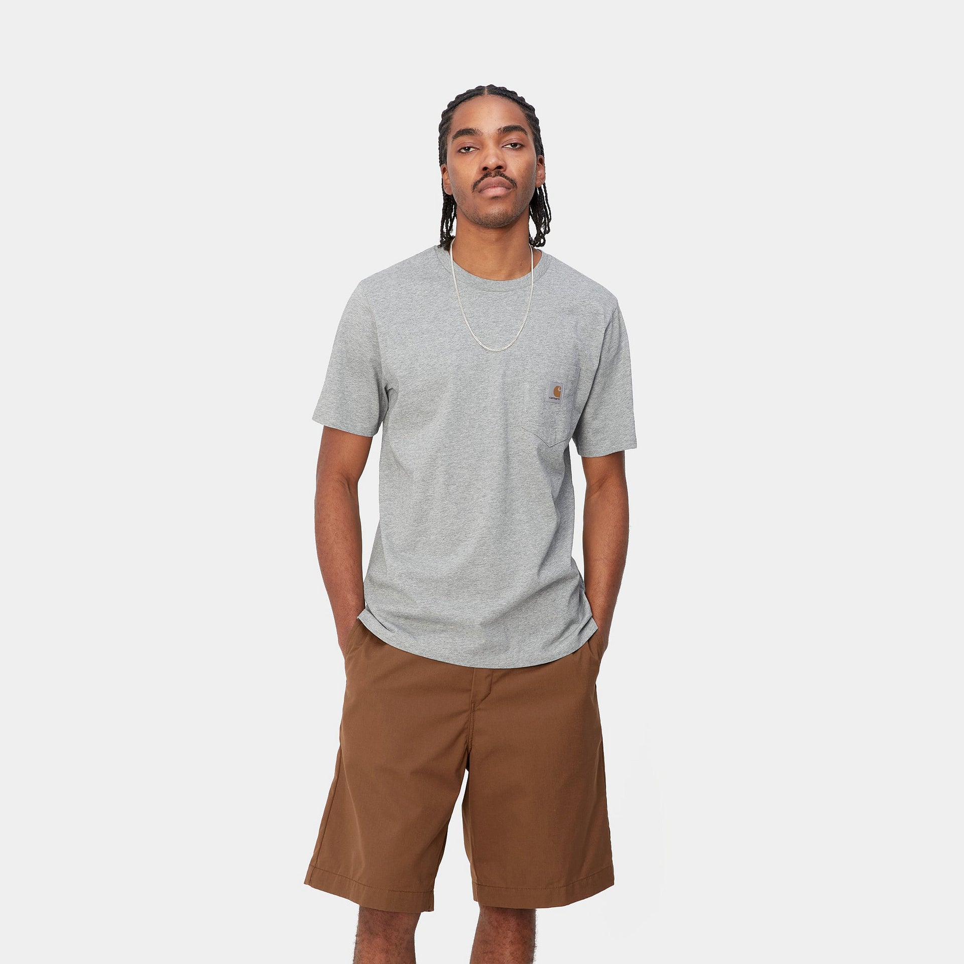 S/S Pocket T-Shirt Grey Heather