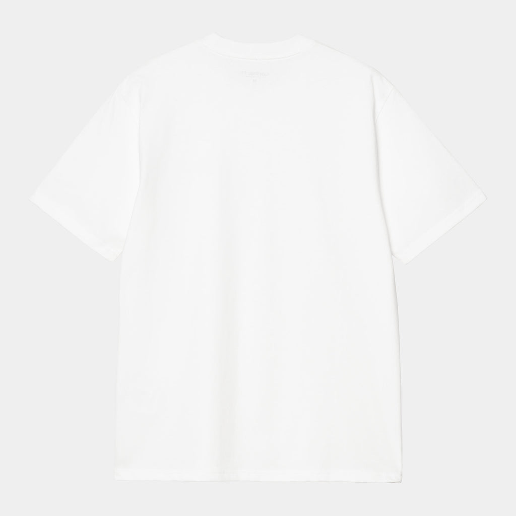 S/S University Script T-Shirt White / Black