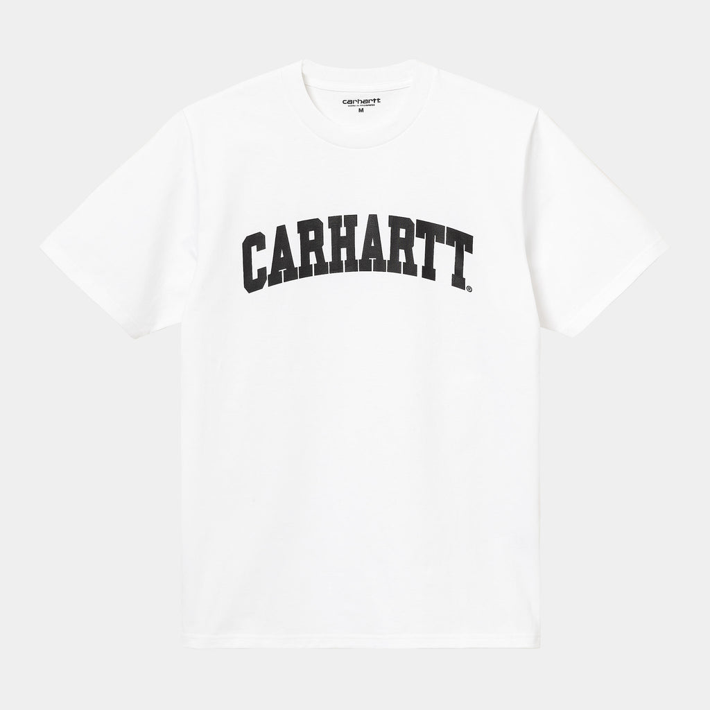 S/S University T-Shirt White / Black
