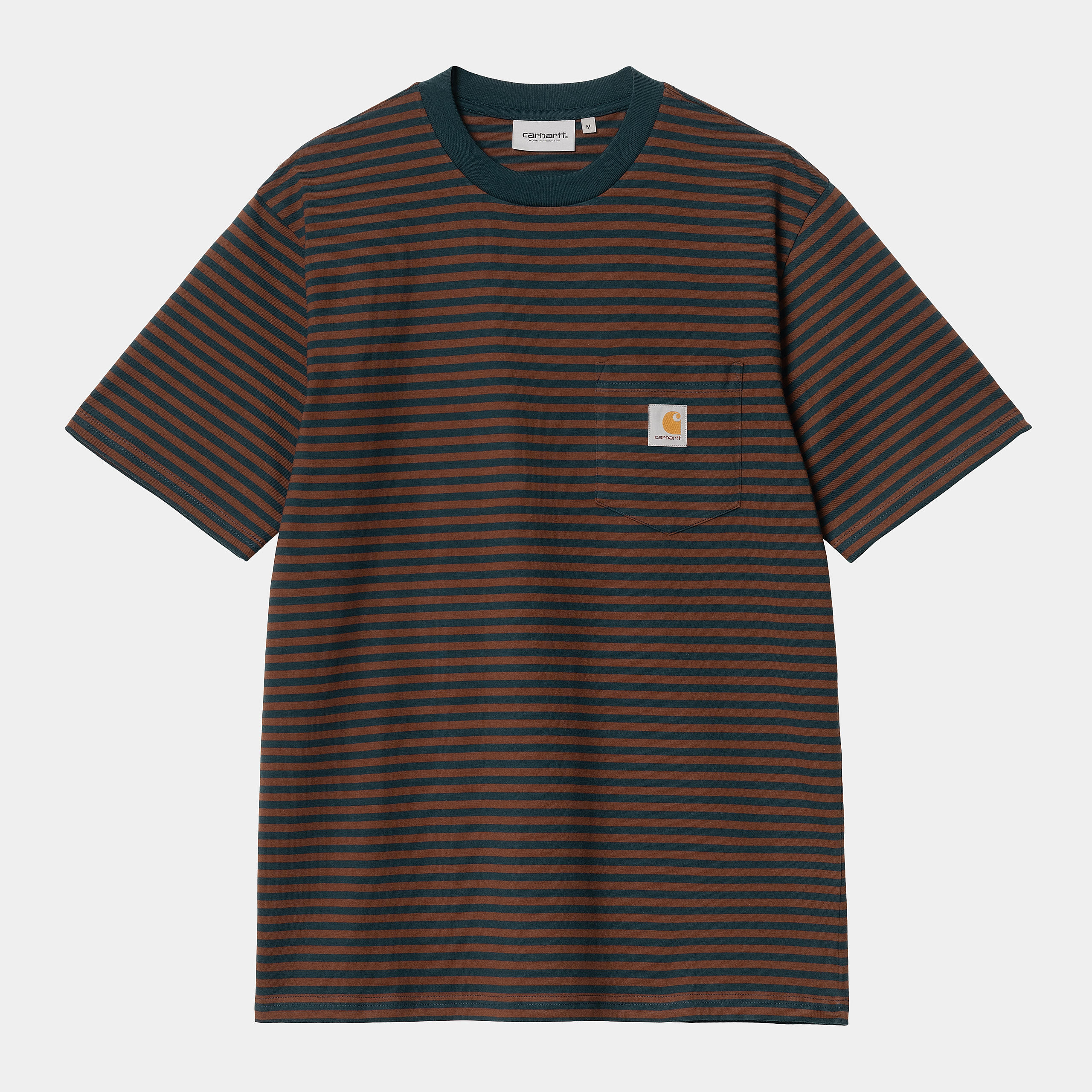 S/S Verner Pocket T-Shirt Verner Stripe Duck Blue / Offroad