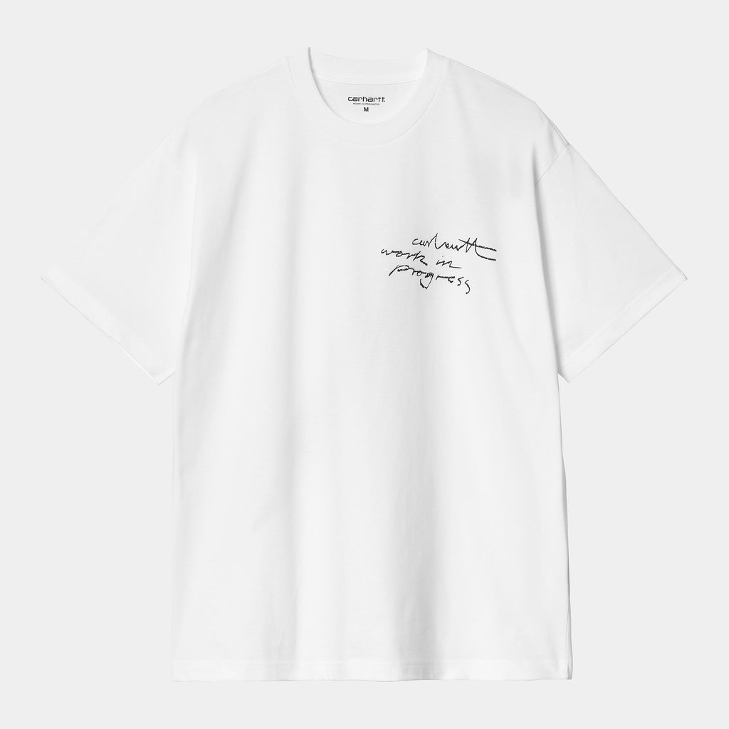 S/S WIP Pencil T-Shirt White / Black