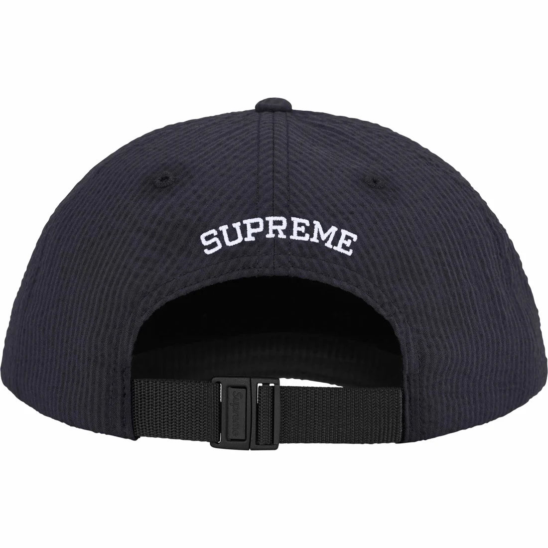 SEERSUCKER S LOGO 6 PANEL BLACK