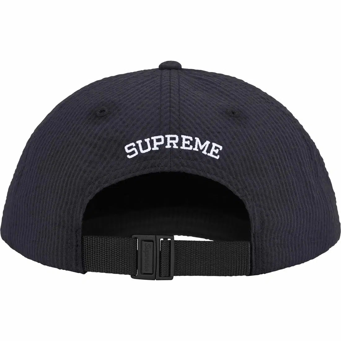 SEERSUCKER S LOGO 6 PANEL BLACK
