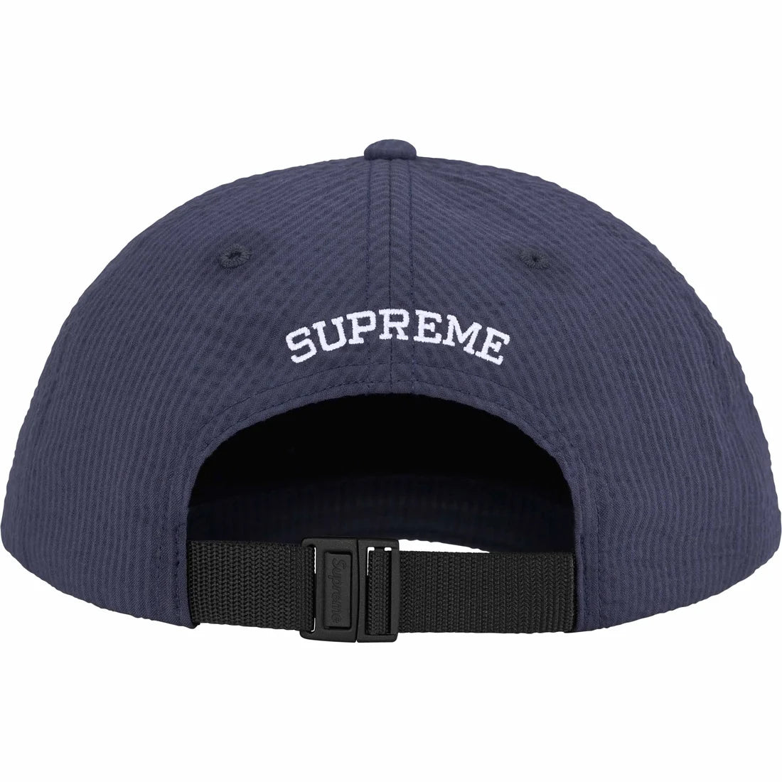 SEERSUCKER S LOGO 6 PANEL NAVY