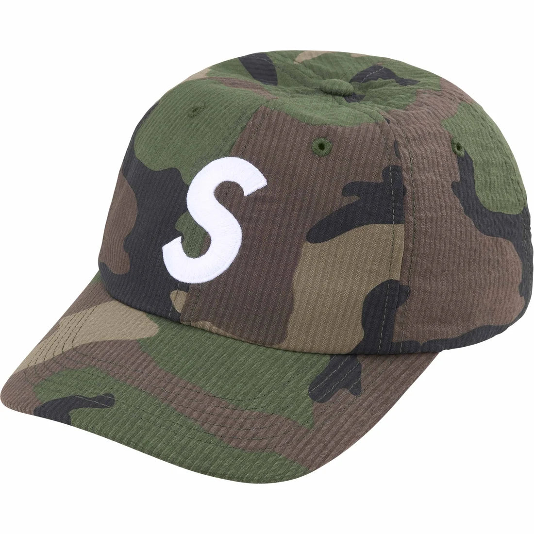 SEERSUCKER S LOGO 6 PANEL CAMO