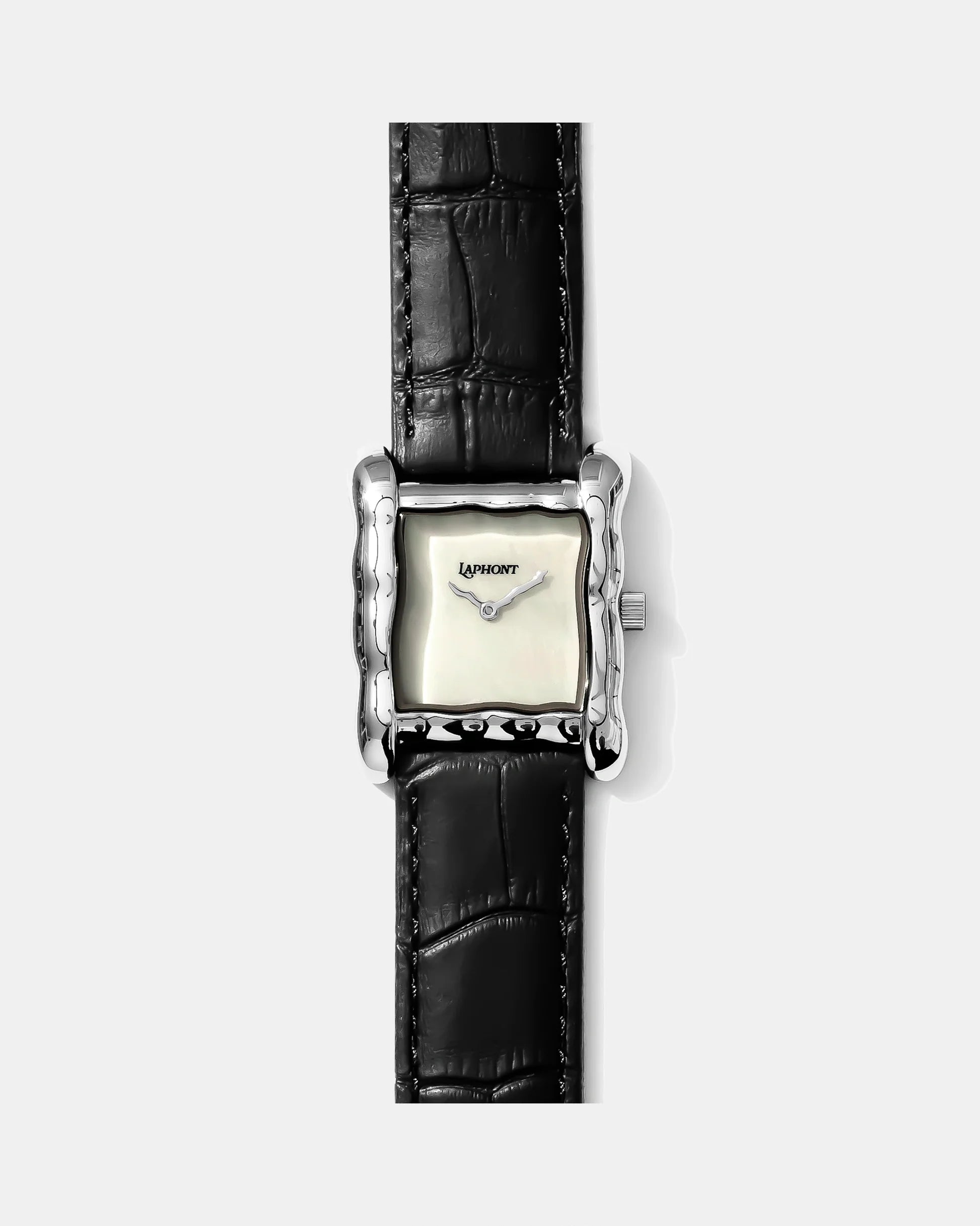 Laphont Situ Watch Large Silver Case Mother of Pearl Dial