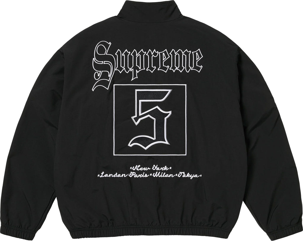 OLD ENGLISH TRACK JACKET BLACK