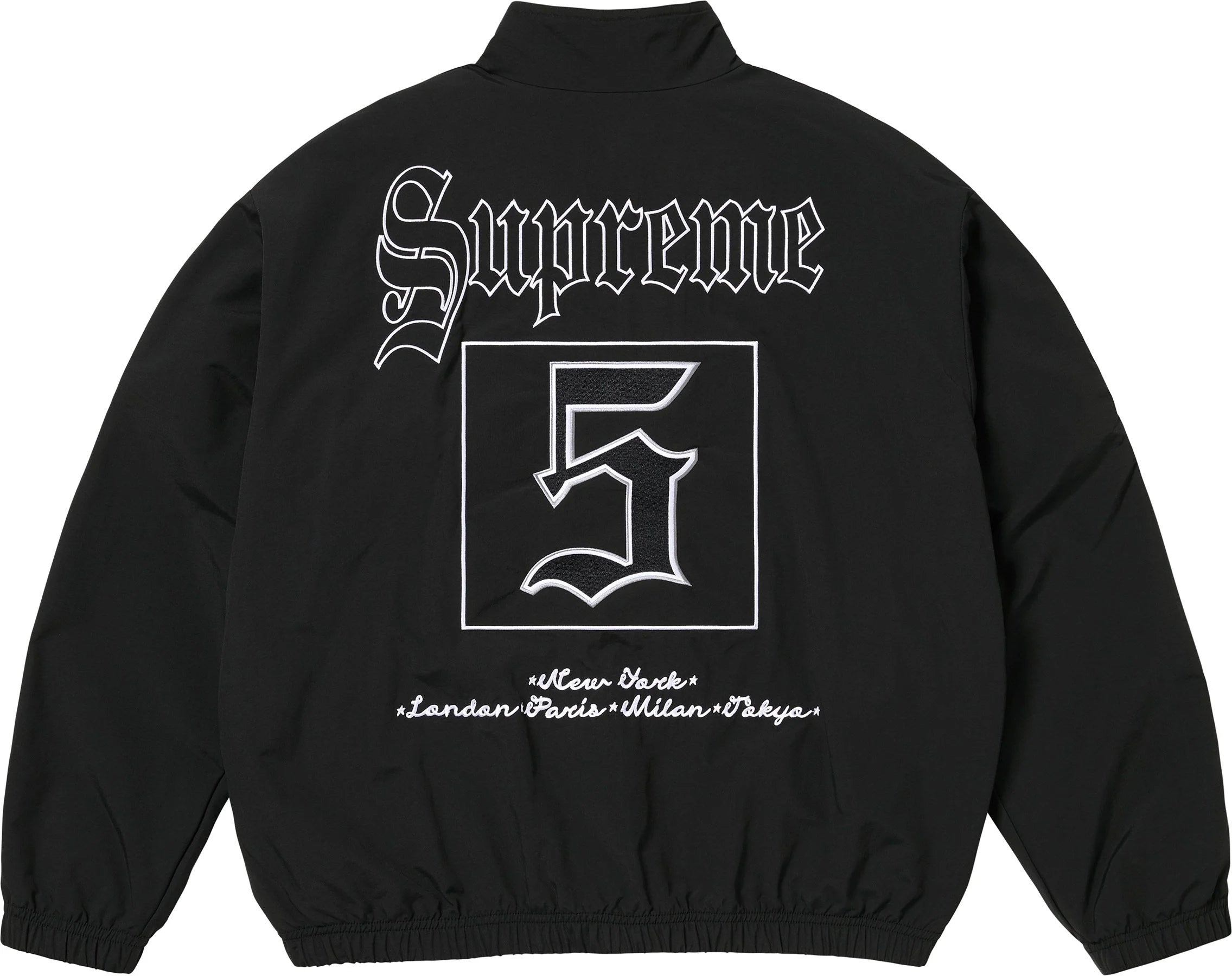OLD ENGLISH TRACK JACKET BLACK