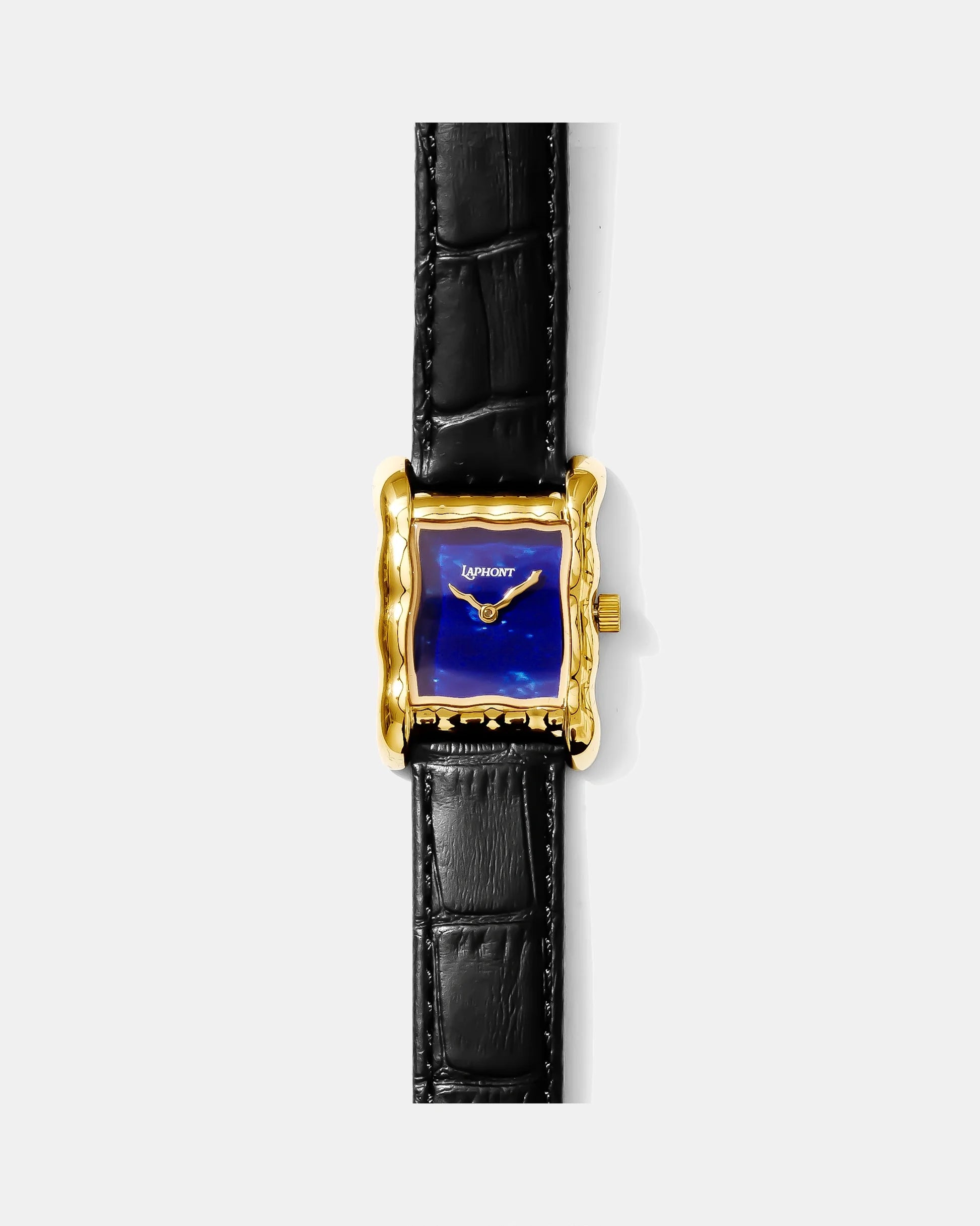 Laphont Situ Watch Small Gold Case Lapis Dial