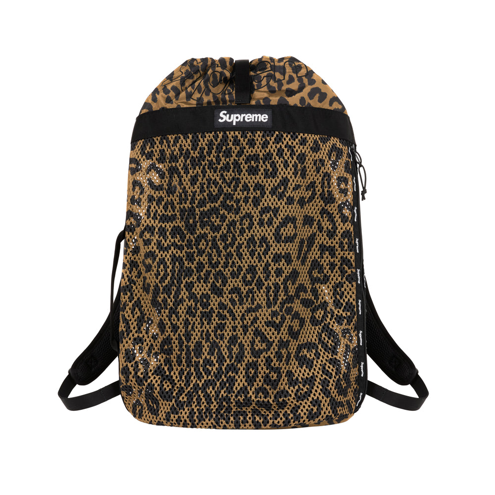 新品！Supreme Mesh Backpack Leopard CORDURA-