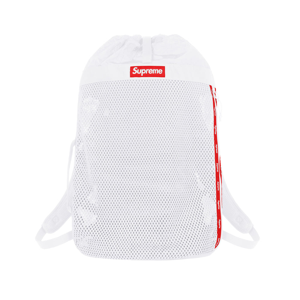 Supreme Mesh Backpack White