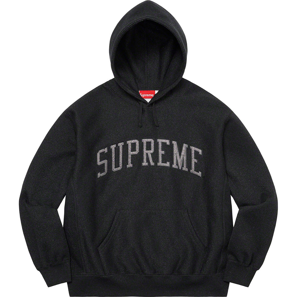 Supreme Glitter Arc Hooded Sweatshirt Black