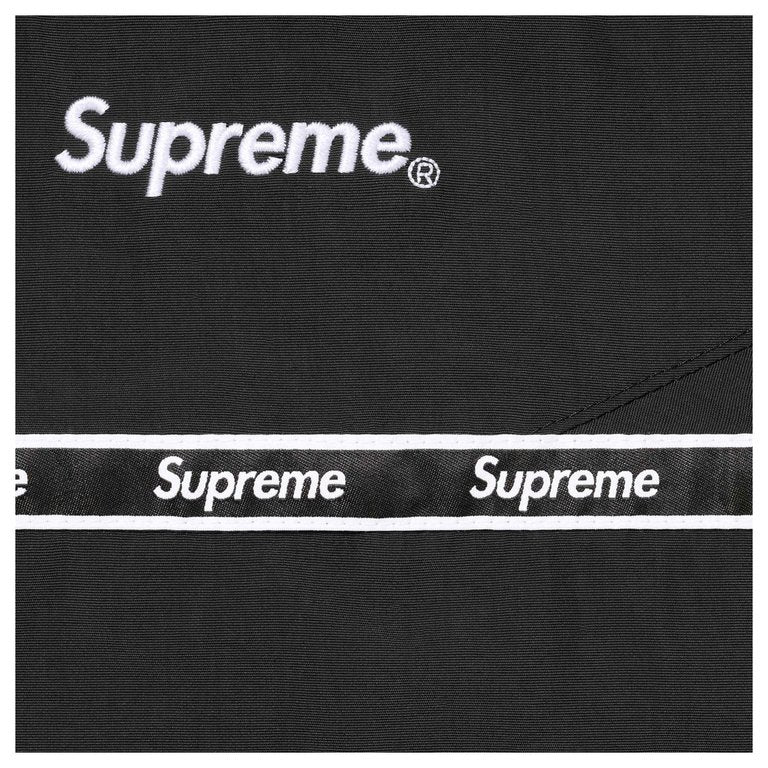 LOGO TAPING TRACK JACKET BLACK