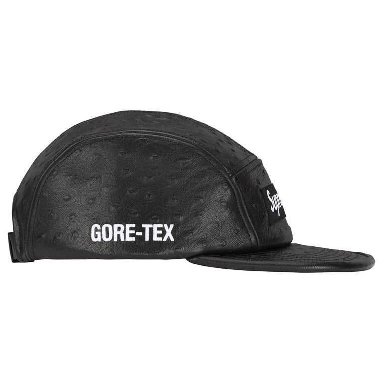 OSTRICH EMBOSSED LEATHER GORE-TEX CAM BLACK