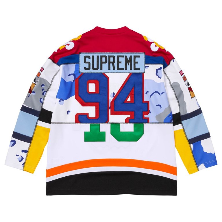 PANELED HOCKEY JERSEY WHITE XL