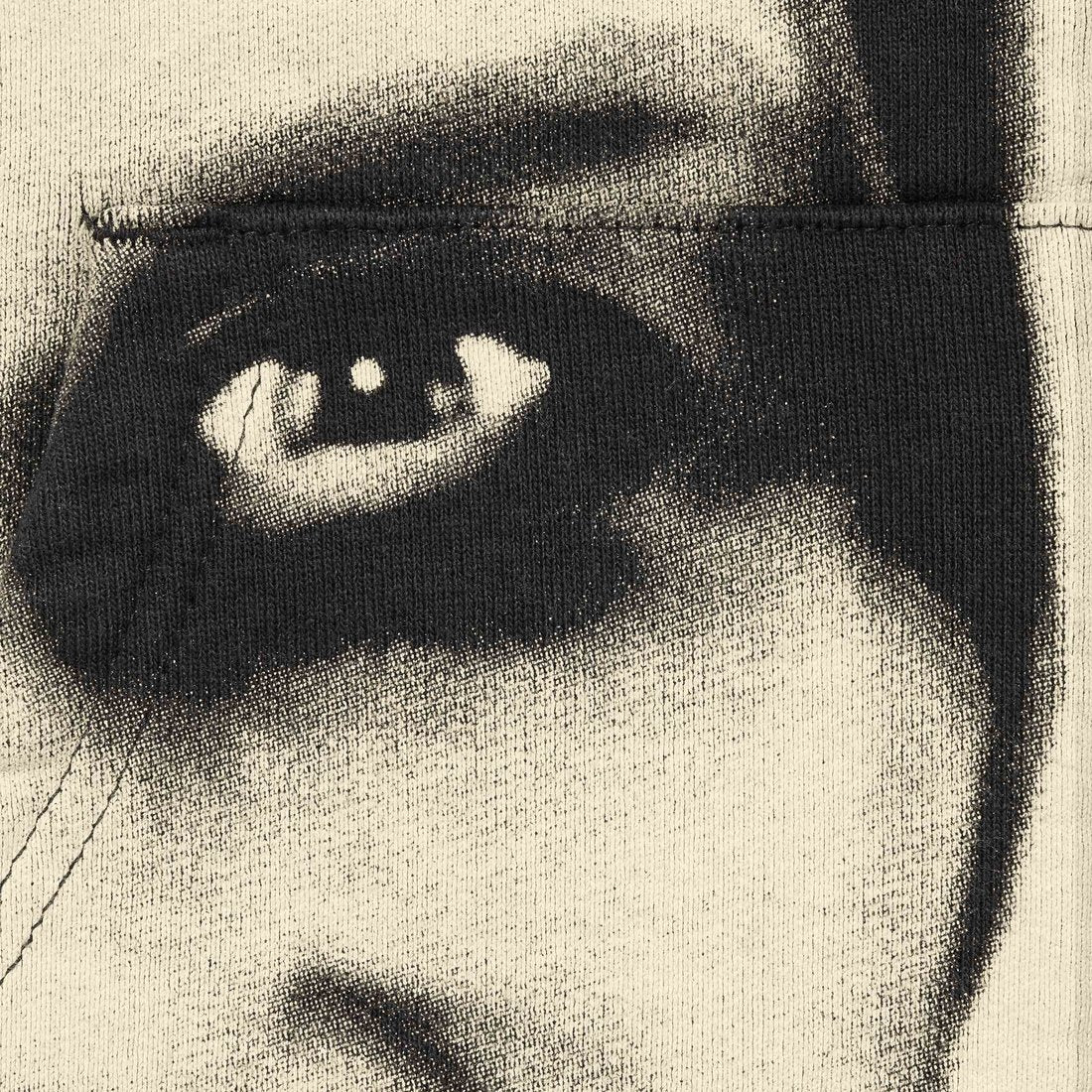 APHEX TEIN ZIP UP HOODED SWEATSHIRT BLACK