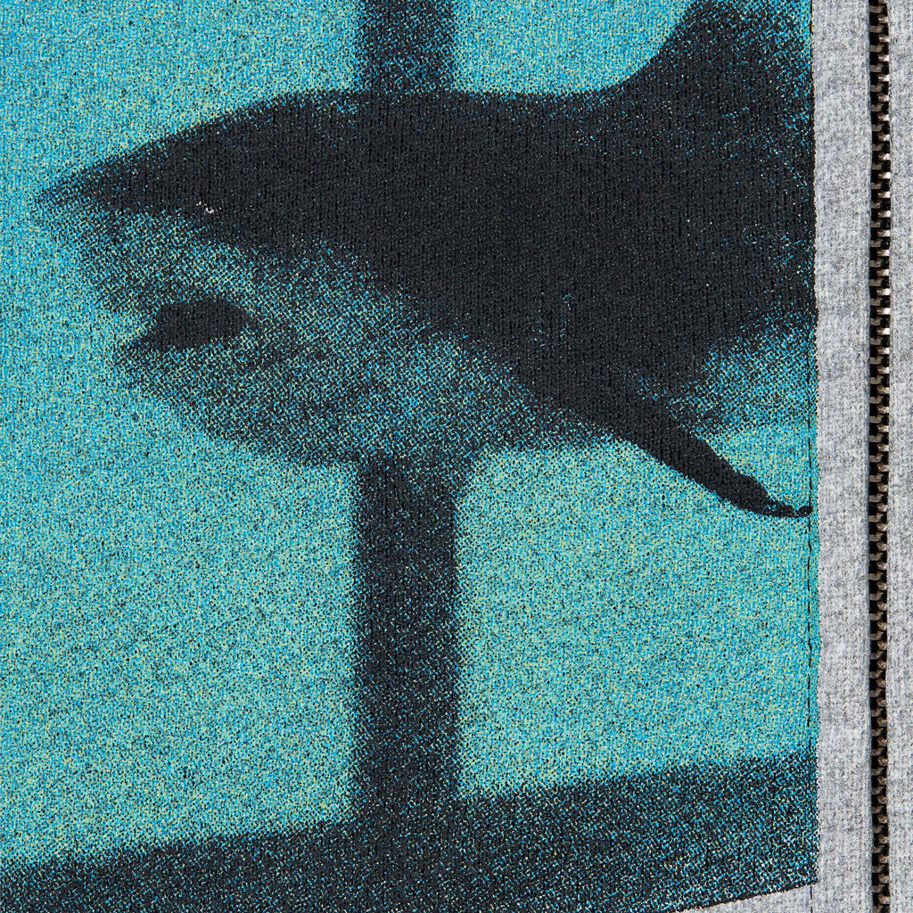 DAMIEN HIRST ZIP UP HOODED SWEATSHIRT BLACK