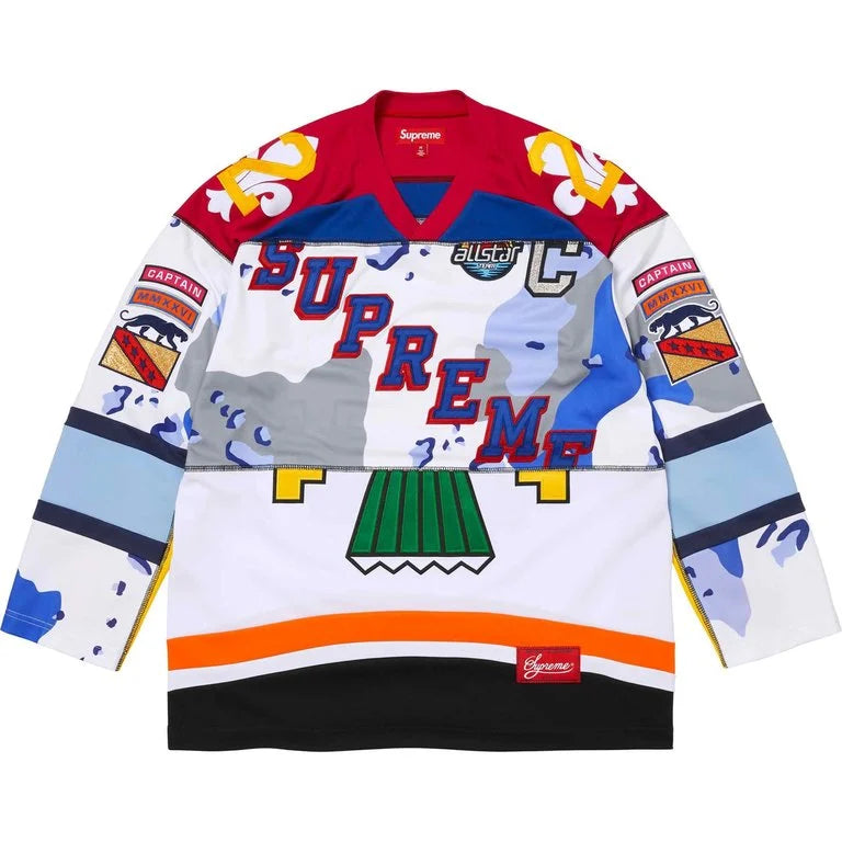 PANELED HOCKEY JERSEY WHITE XL