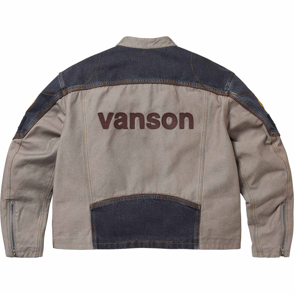 VANSON LEATHERS CORDURA COTTON JACKET DENIM