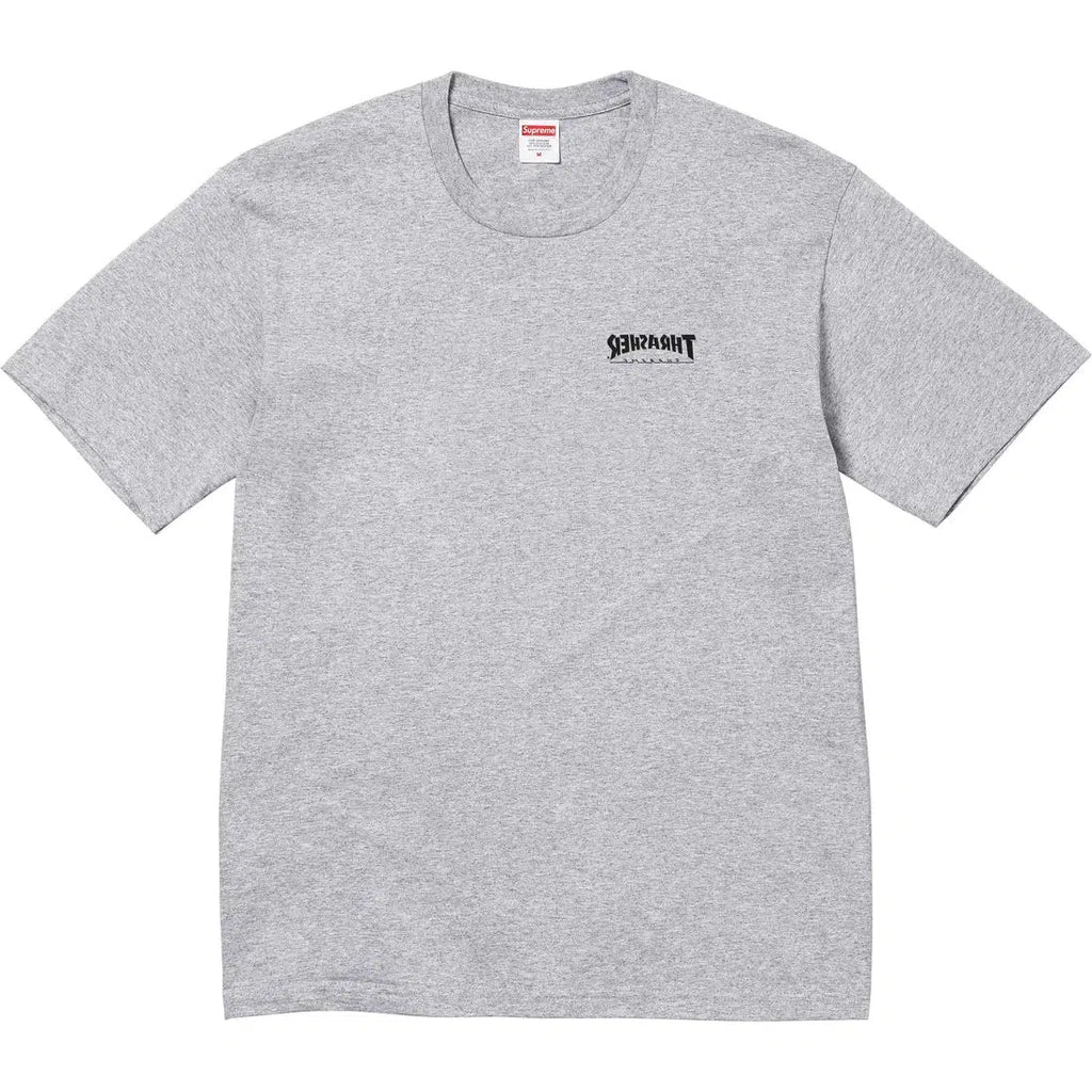 Supreme x Thrasher Cross Tee Grey