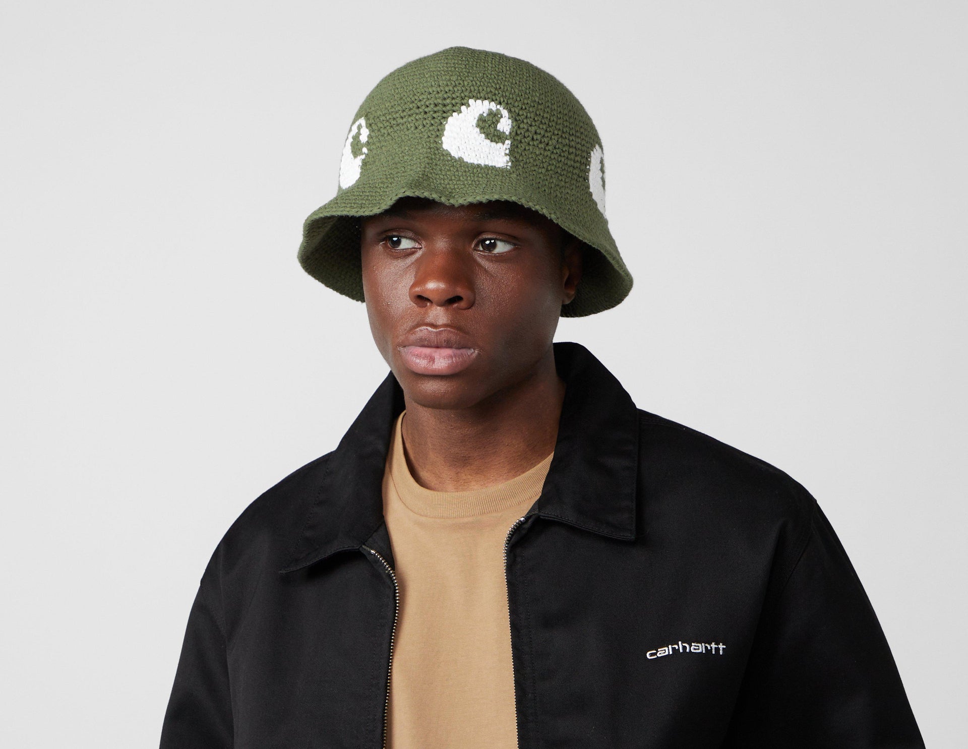 Cane Hat dollar green / white
