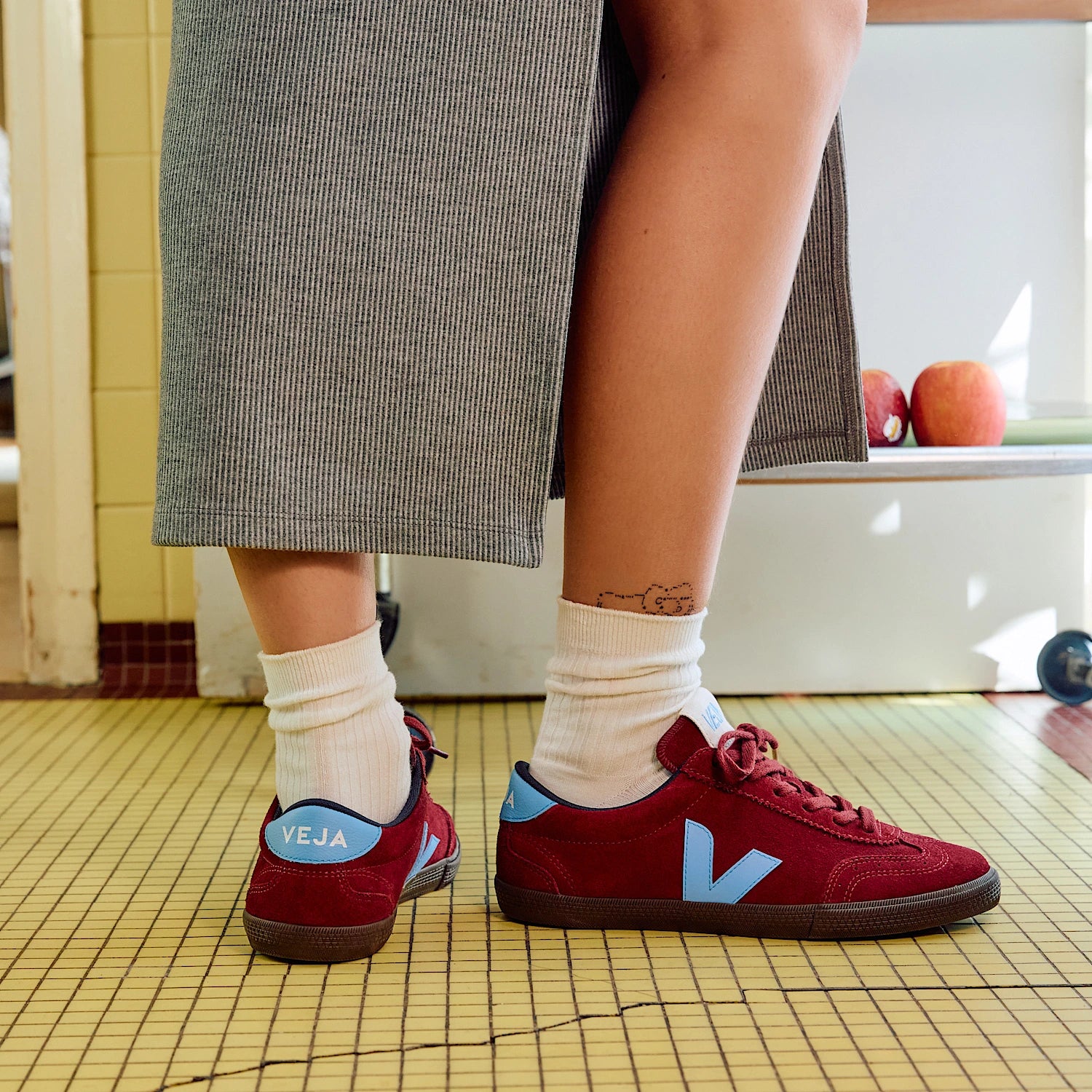 VOLLEY SUEDE GRENAT AQUA EAGLE