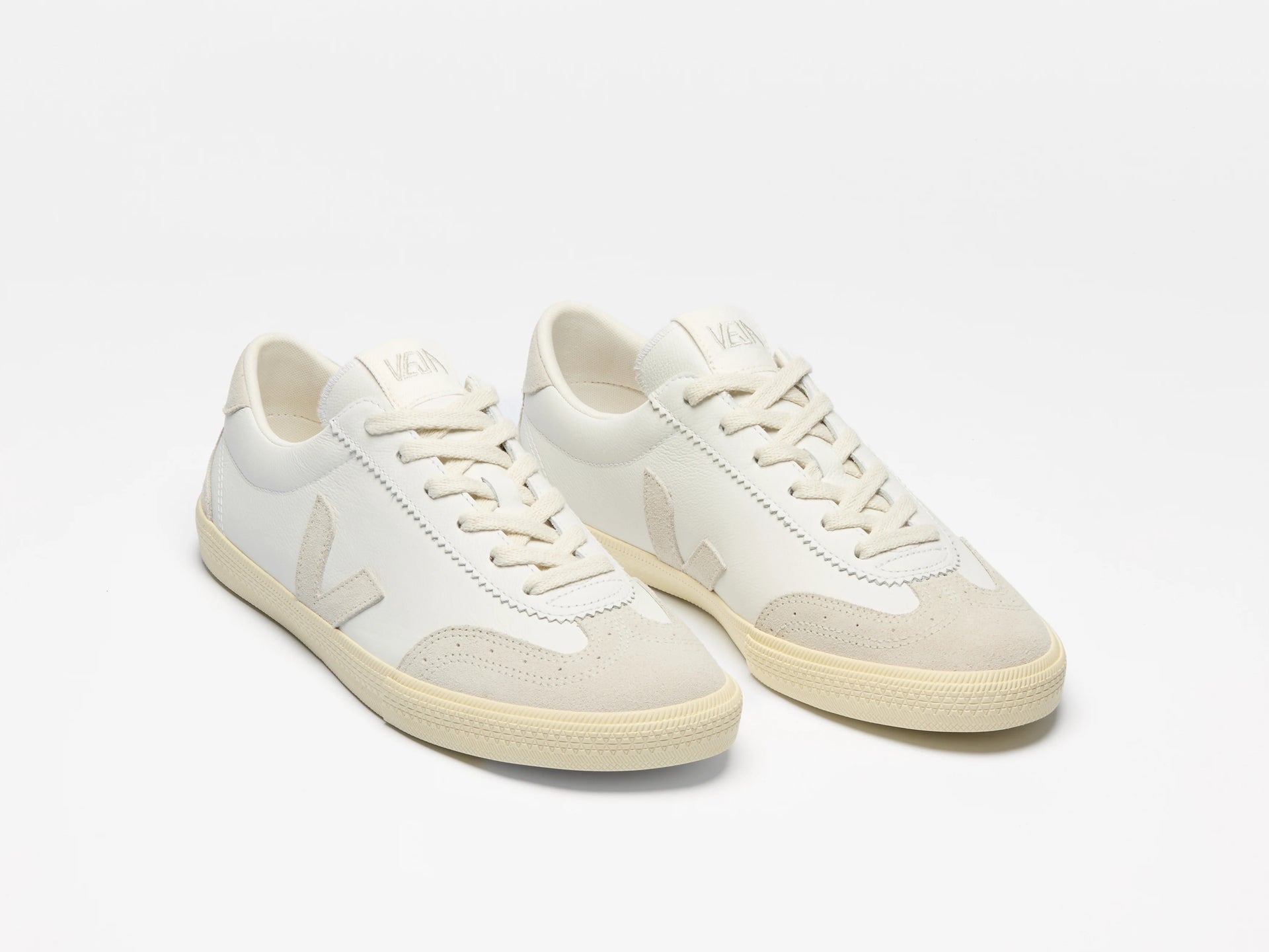 VOLLEY LEATHER WHITE NATURAL