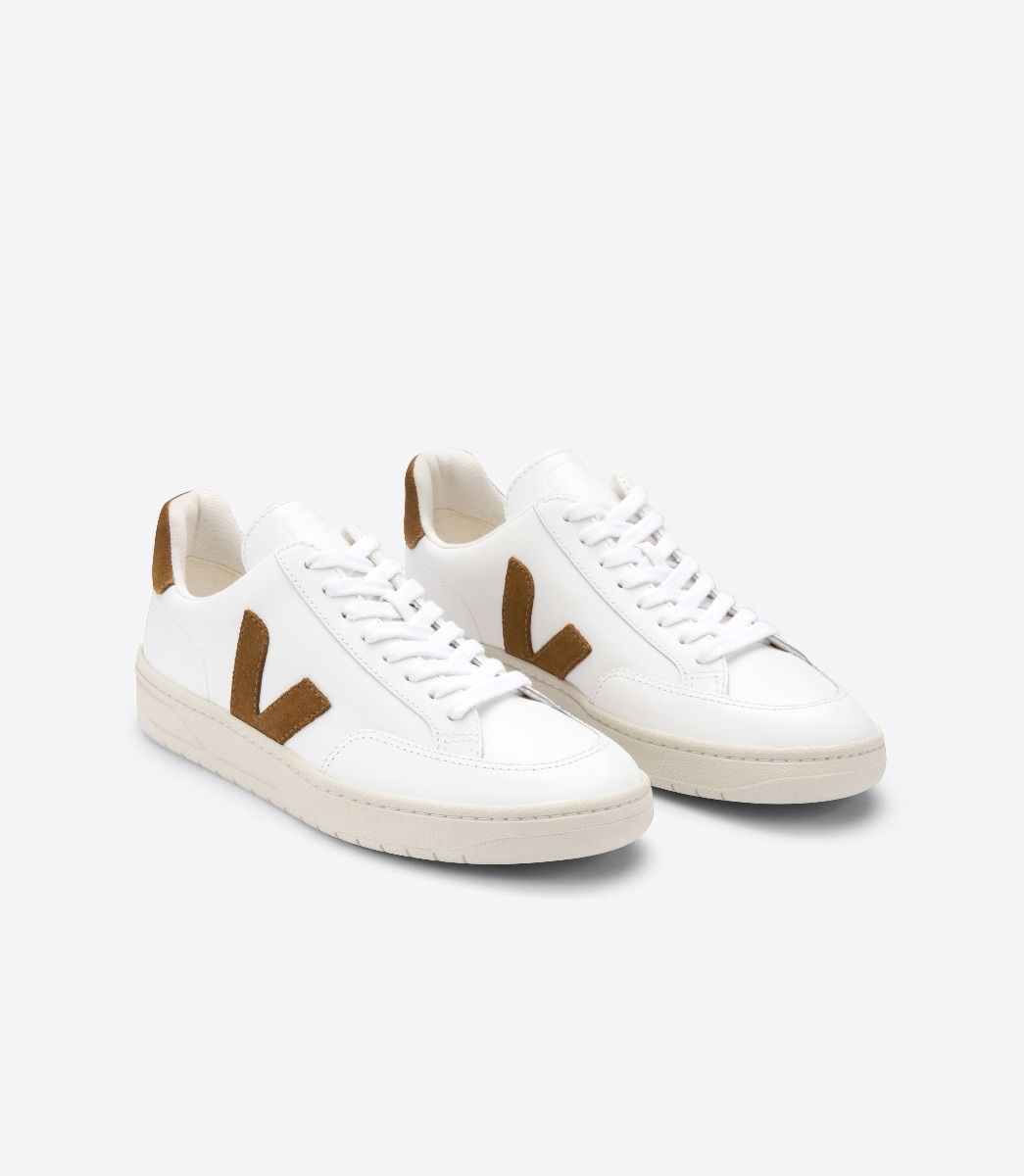 Zapatillas Veja V-12 Leather White Camel