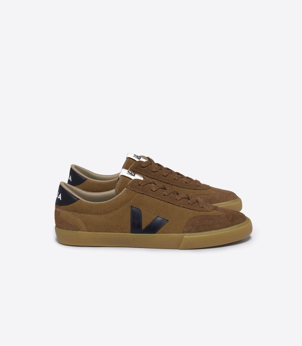 Zapatillas Veja Volley Suede Camel Black