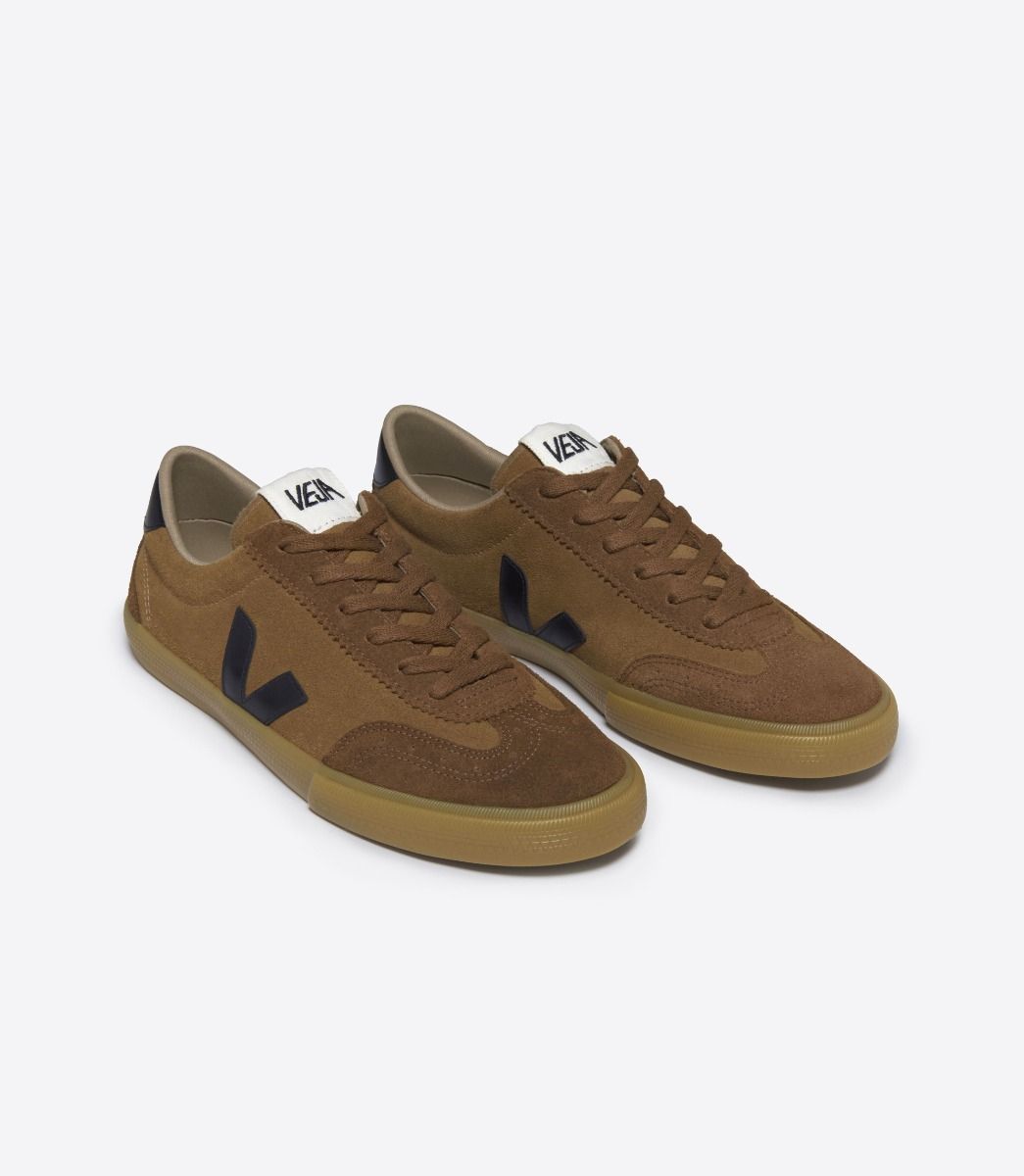 Zapatillas Veja Volley Suede Camel Black