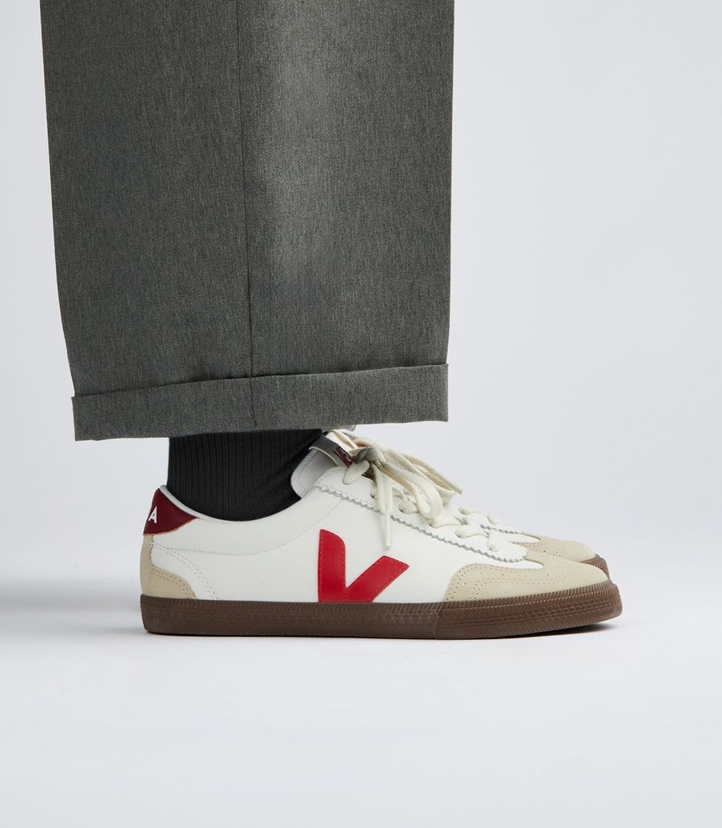 Zapatillas Veja Volley Leather White Pekin Bark