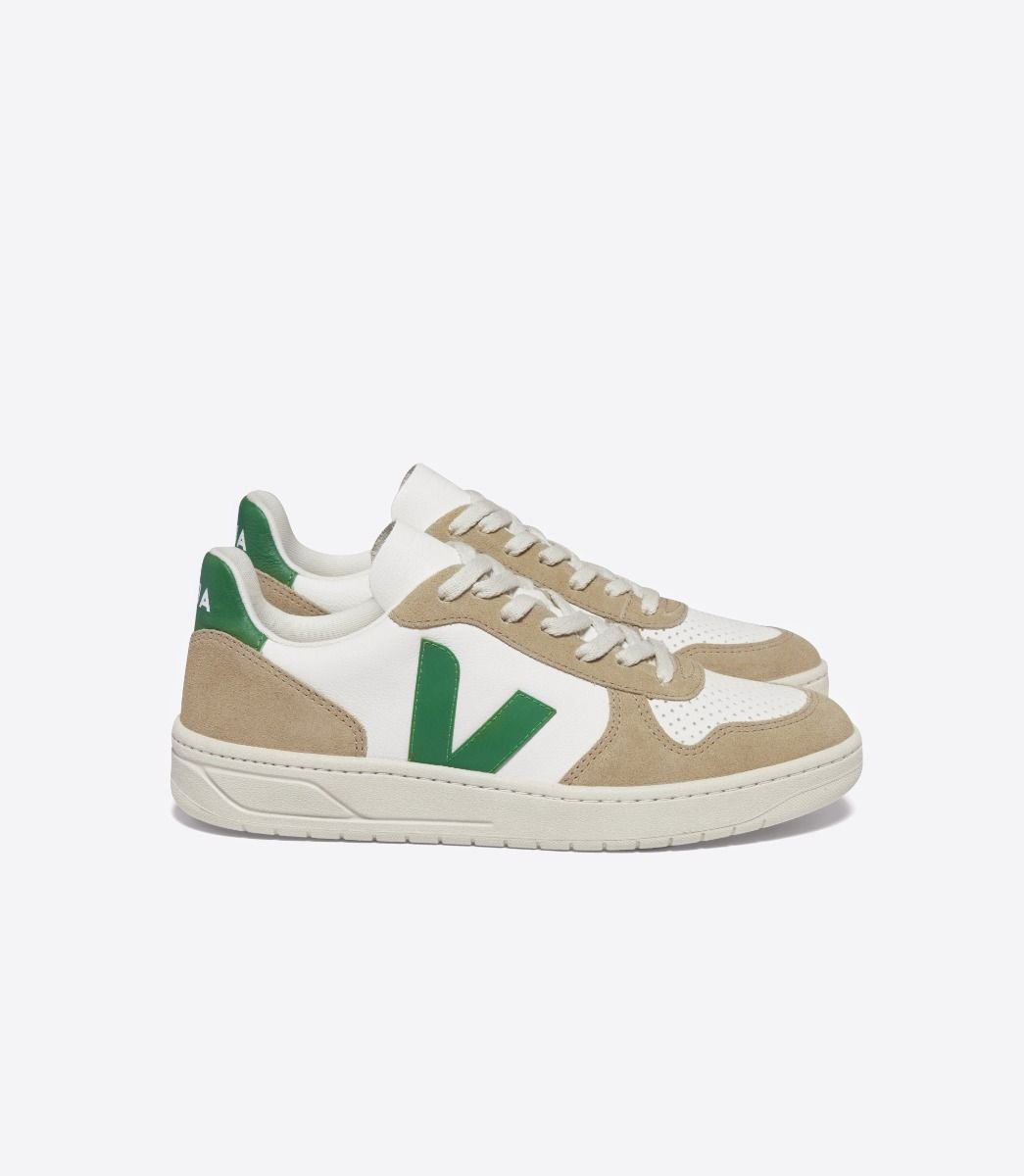 Zapatillas Veja V-10 White Emeraude Sahara