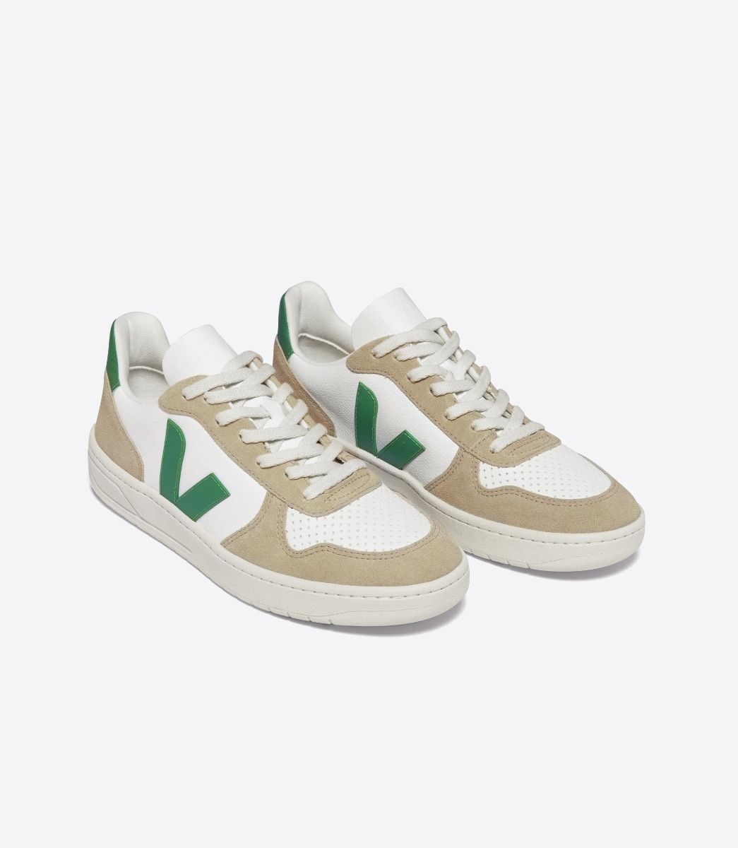 Zapatillas Veja V-10 White Emeraude Sahara