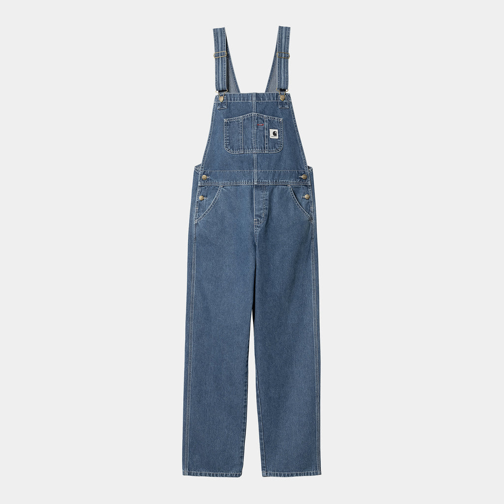 W' Bib Overall Straight Blue